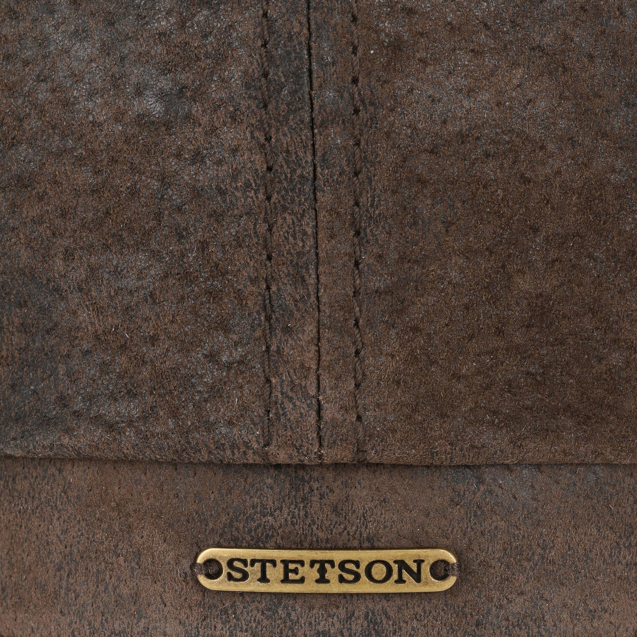 Hatteras Pigskin Leather Newsboy Cap by Stetson