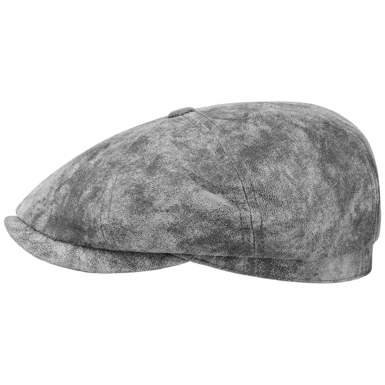 Hatteras Pigskin Leather Newsboy Cap by Stetson