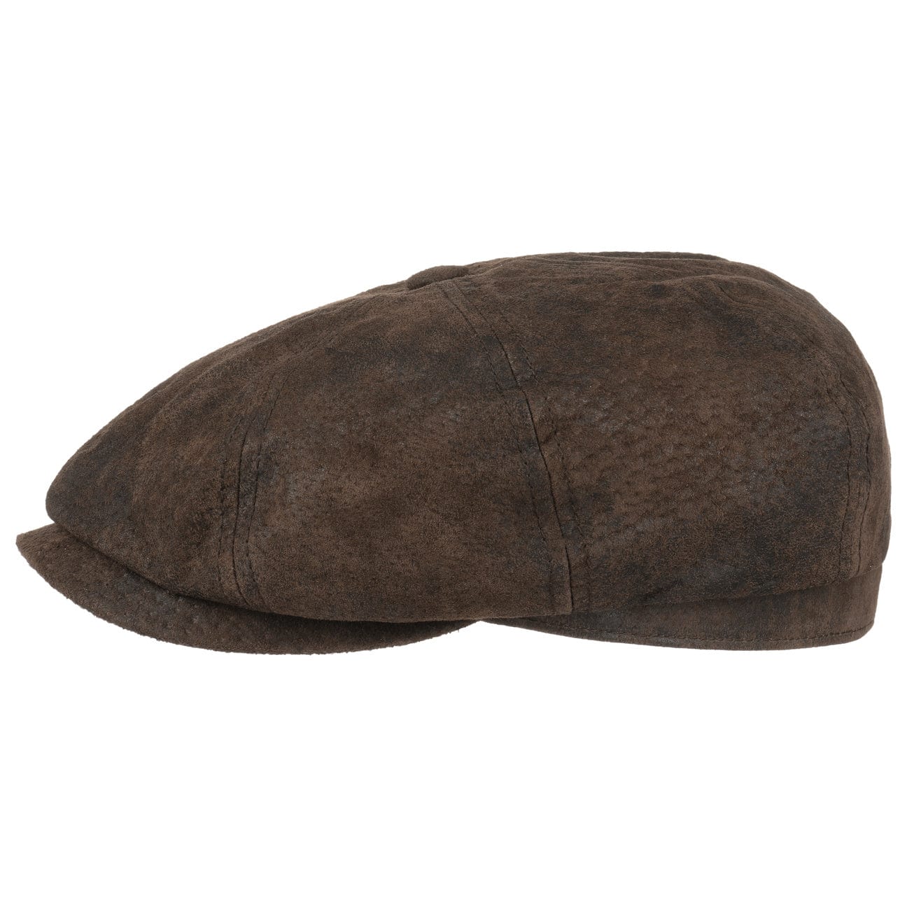 Hatteras Pigskin Leather Newsboy Cap by Stetson