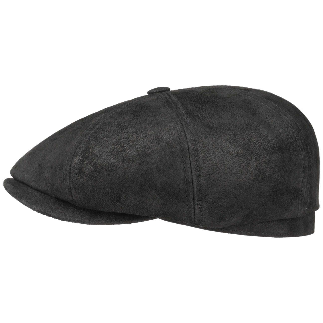 Hatteras Pigskin Leather Newsboy Cap by Stetson